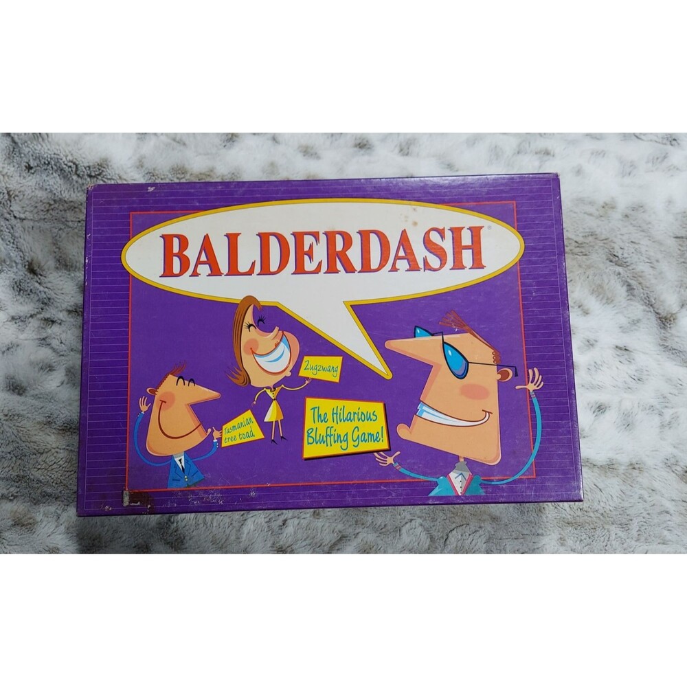 Balderdash 1995 Vintage Board Game Parker Brothers Complete Bluffing Party